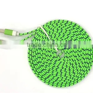 Mobile Phone Accessory Micro Data Cable Colorful Weave Usb Cable thumbnail-4