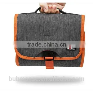 Fashion Folding RED Small Travel Cosmetic Bags Nylon Hand Bag Women thumbnail-1