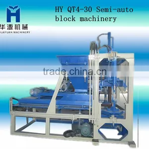 Semi-auto-concrete Brick Machine From China QT4-30 thumbnail-1