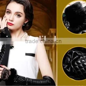 Fashion Fur Fingerless Gloves Women Arm Warmer Fingerless Gloves Women thumbnail-6