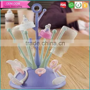 Good Quality Safe Plastic Tree Shape Large Capacity Bottle Dryer for Kids thumbnail-1
