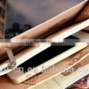 Unique Magazine Printed Design Ladies Party Clutch Leather Purse With Elegance Appearance thumbnail-5