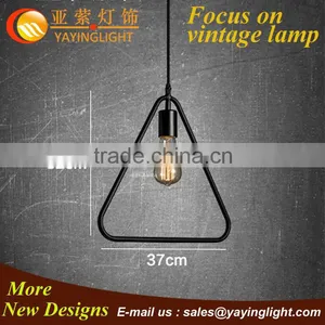 Triangle Iron Ring Pendant Light,global Fancy Breif Pendant Lighting,vintage Luminaire Lamp thumbnail-1