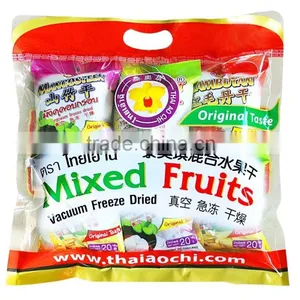 Vacuum Freeze Dried Fruit Snacks Gift Sets ( 6 Pieces VFD 20 g Bags ) by Thai Ao Chi Fruits thumbnail-1
