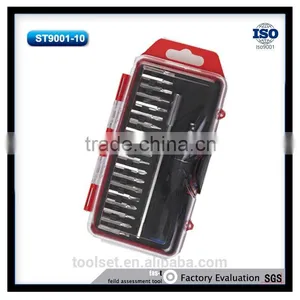 Pocket Ratchet Bit Holder Set Transparent Plexiglass Box With 22pcs thumbnail-1