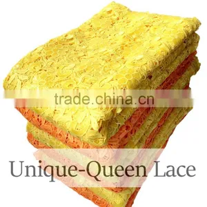 Hot Selling Guipure Laces African Clothing Materials for Wedding /cotton Cord Lace Fabric/quality African Guipure Lace Materials thumbnail-5