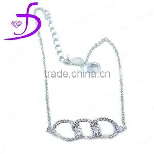 Wholesale 925 Sterling Silver Micro Pave Setting Chram Bracelet thumbnail-1