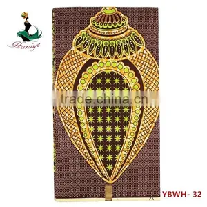 African Wax Print Fabric YBWH-32 Wholesale African 100% Cotton Fabric thumbnail-1