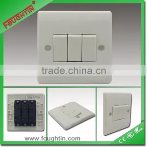 10A 250V 3 GANG 1 WAY WALL SWITCH SOCKET AL05 thumbnail-1