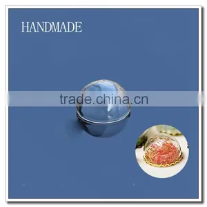 (25mm) Half Sphere Vials, Transparent 25mm Opening Semi-sphere Glass Cover, 25mm Diam Necklace Hanging Clear Glass Bubble Ball thumbnail-6