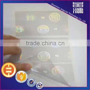 Professional Hot Stamping Colorful NJ State Transparent Overlay Hologram Sticker in Stock thumbnail-5