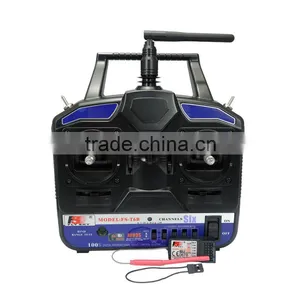 FlySky 6CH FS-T6B Remote Controller Transmitter With R6B Receiver for RC FPV Drone thumbnail-1