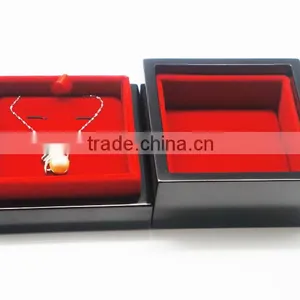 Luxury High Quality Wooden Jewelry Box With Logo Printed thumbnail-1