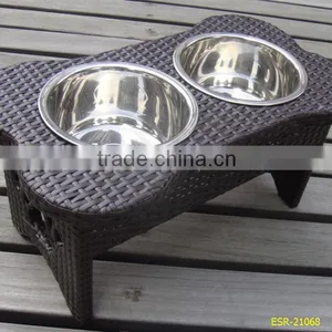 Wholesale Rattan Pet Bowl- Made-in-China thumbnail-1