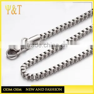 Jewelry Accessory 316L Stainless Steel Long Box Chain Jewelry Various Sizes of Bracelets Necklaces Bag Chains(SC -001)) thumbnail-1