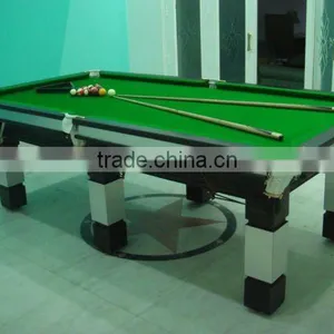 SBA Designer Wallnet Pool Table 8'x4' With Imported Italian Slates thumbnail-1