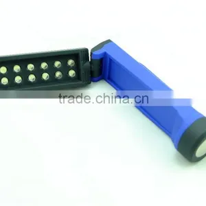 12 LED Work Torch Light Universal Rotating 4*AAA Battery Work Lamp Magnet Plastic thumbnail-2