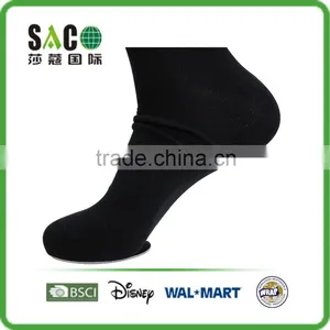 White Tiger Letters Jacquard Solid Black Low Cuff Cotton Sports Socks thumbnail-2