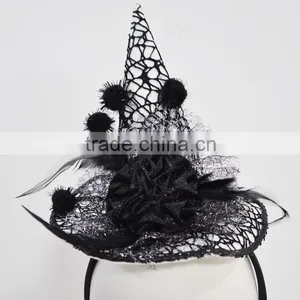 White Headband With Black Rosefor Party Supplies thumbnail-1