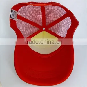 5-Panel High Profile Cheap Trucker Caps Mesh Caps With Embroidery Patch Logo thumbnail-6