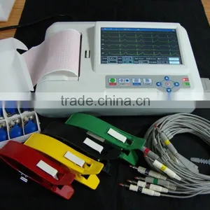 Factory Price!!CE Approved 7 Inch 6-Channel Color ECG Machine(EKG-923) thumbnail-2