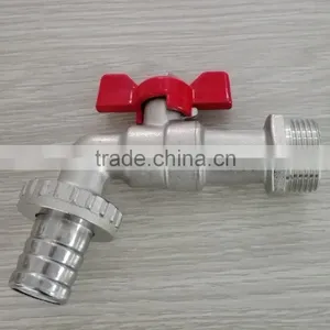 3/4 Inch Brass Butterfly Handle Water Bibcock Tap thumbnail-1