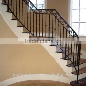 Ornamental Hot Dip Galvanized/wrought Iron/ Steel Stair Handrail thumbnail-5