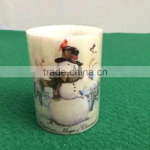 Christmas Decor Led Flameless Candles Led Wax Candles for Christams Yellow Flicking Flameless Led Candle Battery Operated Candle thumbnail-4