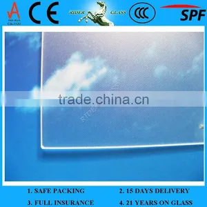 3.2/4mm EN12150 & SPF Low Iron Pattern Glass for Solar Panels thumbnail-1