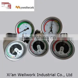High Quality High Standard Stainless Steel Curved Rod SF6 Gas Density Gauge thumbnail-1