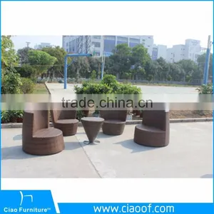 Latest Design Sectional Home Garden Rattan Coffee Table Set thumbnail-3