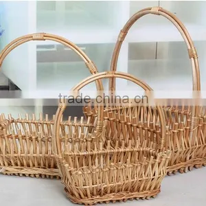 Wicker Plant Baskets as Home Garden Decor From Manufacturer thumbnail-1