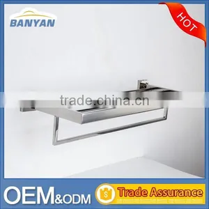 Contemporary Styled Wall Mounted Adjustable Double Towel Racks for Bathrooms thumbnail-5