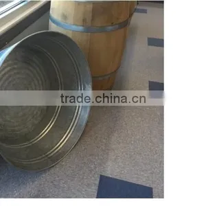 Galvanized Round Ice Beer Tin Bucket thumbnail-2