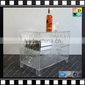 Custom Design Acrylic Book Storage Box High Quality Cheap Acrylic Storage Table for Book New Arrival Clear Acrylic Book Stand thumbnail-1