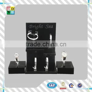 2015 Fashion Design Acrylic Black Watch Display PMMA Material Display for Watch Custom Design Acrylic Watch Showcase thumbnail-3