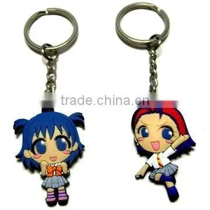 3D Girl Shape Pvc Keychain thumbnail-1