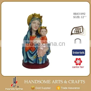 Mother Mary and Baby Jesus Statue Christian Sculpture Figure RELIGIOUS DECOR thumbnail-1