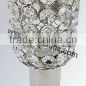 Crystal Beaded Votive Candle Holders for Wedding Decorations and Home Decor thumbnail-3