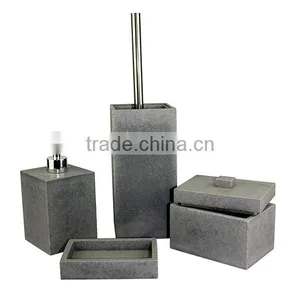 4 Piece Bathroom Accessory Soap Dish Dispenser Toothbrush Holder Set thumbnail-1