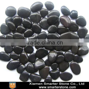 Natural Black Polished River Cobble &Pebble thumbnail-1
