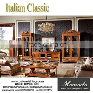 YB62 Home Use European Classical Living Room Furniture Wall Wine Cabinet thumbnail-1