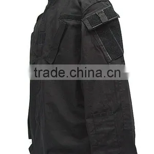 SWAT Airsoft Black BDU Uniform Set Shirt Pants thumbnail-3