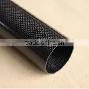 Round Paddle Shaft 3K Carbon Fiber Tube thumbnail-1