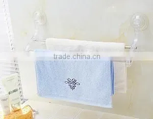 Plastic Double Towel Rack With Sucker thumbnail-1