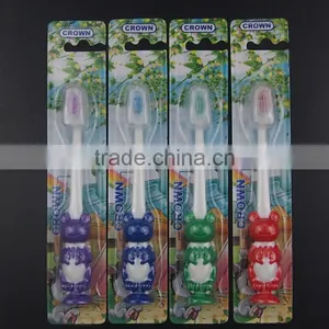 Child Toothbrush Bring Sucker Cap Dental Toothbrush Wholesale Cheap ToothbrushYangzhou Manufacturer thumbnail-1