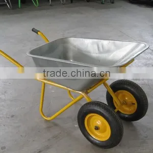 Qingdao Hot Sale Power Metal Durable Steel Construction Aluminum Tray Wheel Barrow thumbnail-1