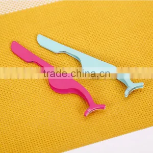 Colorful Rubber Plastic Material Multifunctional Eyebrow Tweezer Popular Used for Beauty Salon thumbnail-3