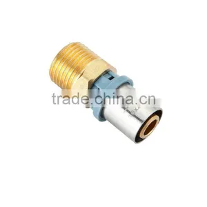 DZR BRASS MALE COUPLING thumbnail-1