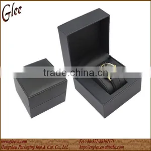 Black PU Leather Men's Watch Case Gift Box thumbnail-1
